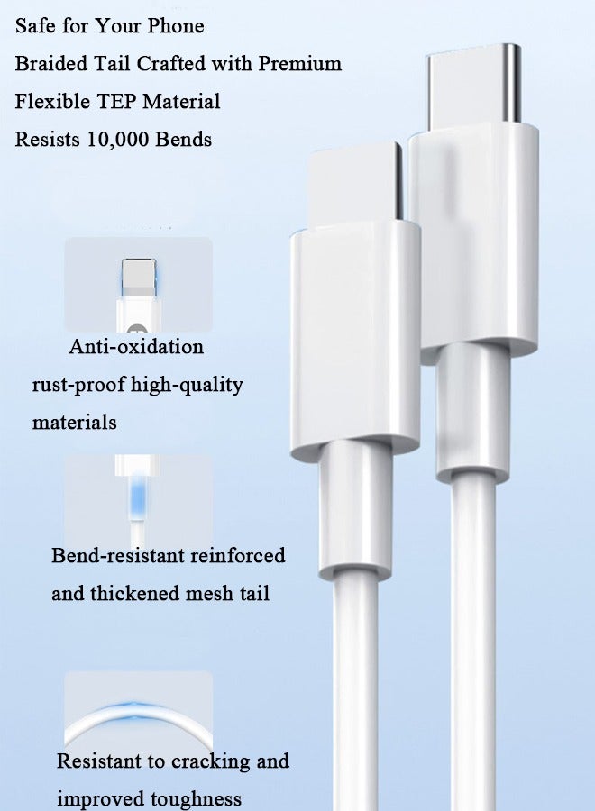 Manningwang 40W USB C to USB C Cable Fast Charging Cord Type C to Type C Charger Cable - Image 4